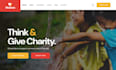 nonprofit charity, ngo and donation website on wordpress or wix