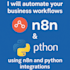 automate your tasks using n8n, apis, and python