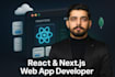 develop a full stack website n web app using react and next js