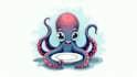 do awesome octopus, pate, animal mascot logo