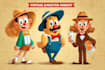 make vintage retro character mascot illustration