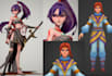 do stylized 3d character realistic 3d game character nft for unity unreal engine