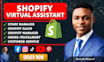 be shopify virtual assistant order fulfillment product listing and store manager