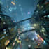 do a cyberpunk futuristic city art