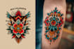create a rad traditional tattoo design
