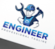 do professional handyman custom home repair logo design