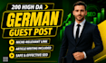 provide da 90 german guest post backlinks link building service