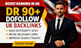 provide dr 90 uk dofollow guest post backlinks