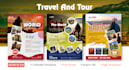 do professional travel, tour flyer design