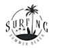 design creative surfboard logo