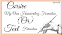 handwrite anything in my cursive handwriting or text styles