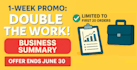 write business report, project summary, or executive brief