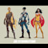 create scifi, fantasy, superhero character design