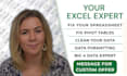 be your excel data cleaning, formatting and error fixing expert