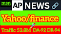 do press release distribution and writing on yahoo finance da 92