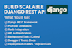 create django rest apis with multiple databases, redis, and full deployment