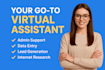 be your professional virtual assistant for repetitive tasks