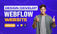 webflow website design, webflow landing page design, develop webflow website