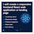 create a responsive frontend react web application