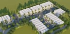 model 3d master plan,real estate,landscape design, apartment,car park render,cgi