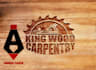 design a minimal modern carpentry logo