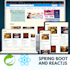 make full stack application using spring boot and reactjs