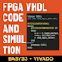 fpga vhdl code and simulation basys3, vivado