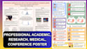 create educational, medical, research, academic, scientific conference poster