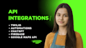 develop a twilio SMS and whatsapp ai chatbot using chatgpt API integration