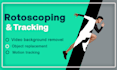 do professional rotoscoping, green screen keying and video background removal