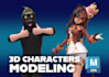 teach you how to model 3d characters in maya