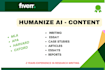 professionally humanize ai content