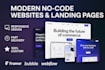 framer bubble io, website framer, bubble io webflow website, landing page