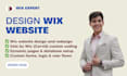 create wix website design, do custom wix velo code