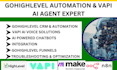 gohighlevel ai agent vapi ai calling agent, IVR, n8n and chatbot setup