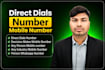 build cold calling and cold emailing list for business marketing direct number