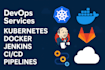 setup cicd with jenkins, github actions, gitlab, docker, kubernetes, docker