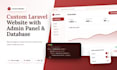build a custom laravel website with admin panel and database