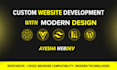 build custom website with modern technologies