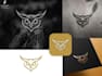 custom owl logo design smart, stylish unique