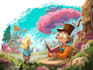 do cartoon book illustrations and children book cover