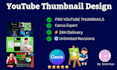 design eye catching and scroll stopping youtube thumbnails using canva pro