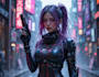 create cyberpunk character art