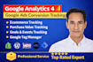 setup google ads conversion tracking, ga4 ecommerce tracking
