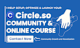 setup circle so community circle so online course circle membership community