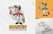 custom painter logo design clean, bold and  professional