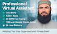 be your professional virtual assistant for admin and data entry tasks