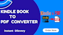 convert amazon kindle book to PDF