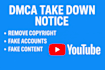 takedown delete remove copyright youtube channels videos images on social media