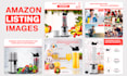 design amazon listing images infographic and product listing image